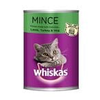 Buy Whiskas Mince Lamb, Turkey And Vegetable Wet Food Can 400 gr in Kuwait