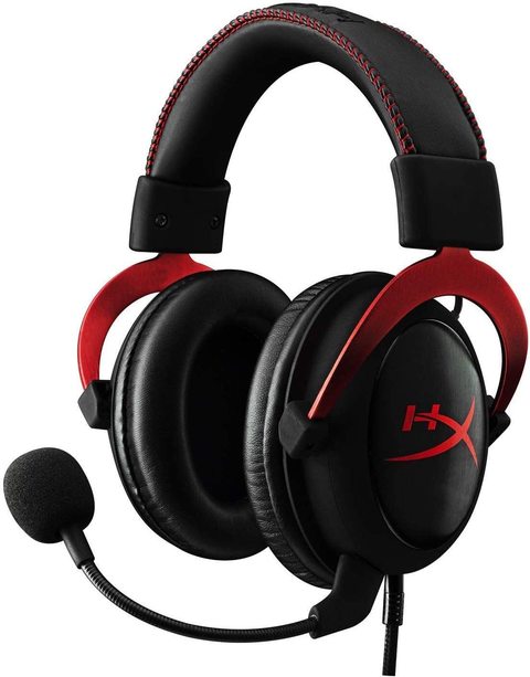 HyperX Cloud II Gaming Headset for PC &amp; PS4 &amp; Xbox One, Nintendo Switch - Red (KHX-HSCP-RD)