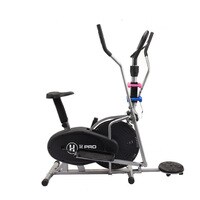 H PRO Elliptical Trainer and Exercise Bike with Seat and Easy Computer |Orbitrac Trainer|Cardio Cross Trainer| Home Office Fitness Workout Machine| with 10kg Twist plate
