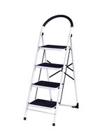 اشتري Generic 4-Step Ladder Folding Stool White/Black 59X.5X15.5X32.5Inch في الامارات