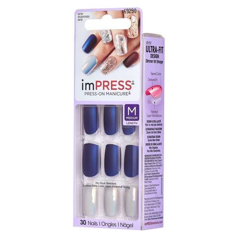 imPRESS Accent Call It Off Nails Set BIPAM013 Multicolour 30 count