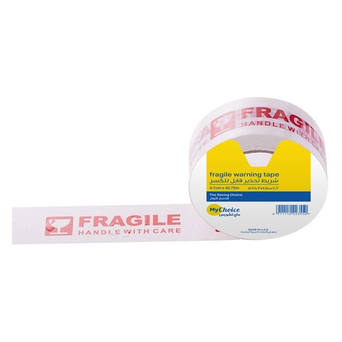 My Choice Fragile Warning Tape White
