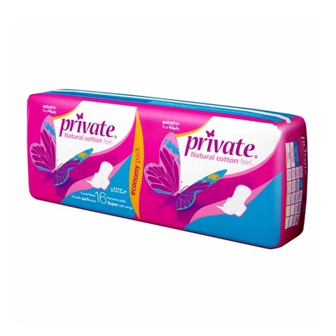 Private Extra Thin Long Pads - 16 Pads
