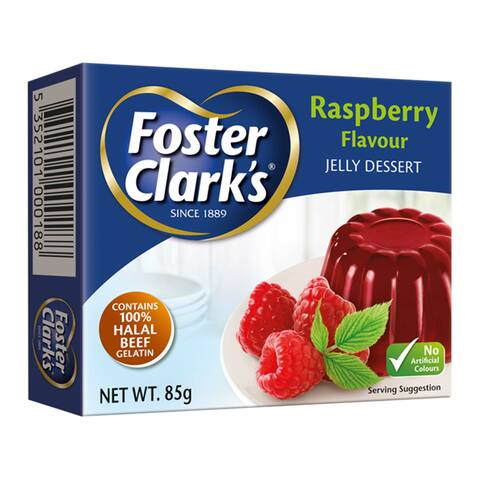 Foster Clarks Raspberry Flavour Jelly Dessert 80g