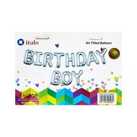 BIRTHDAY BOY SILVER COLOUR FOIL BALLOON IN 16 INCH SIZE FOR PARTY DECORATION