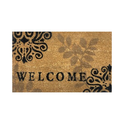 PVC TUFTED COIR MAT 45X75CM 15MM