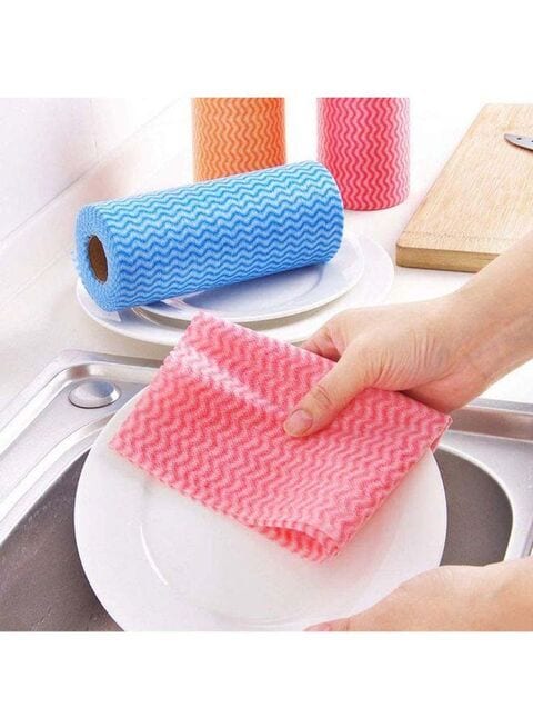 XFasten Disposable Kitchen Towels | 11.8 Inches x 7.87 Inches| Red, Green,  Blue | Set of 3