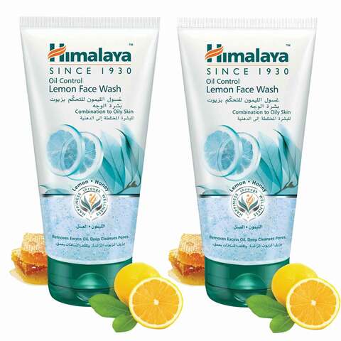 Buy Himalaya Oil Clear Lemon And Honey Face Wash 150ml Pack of 2 in UAE