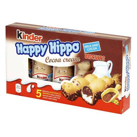Kinder Happy Hippo Cocoa Biscuit 21g Pack of 5
