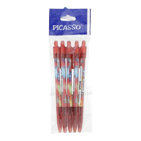 Picasso PC Oria Ball Pen Red 5 pcs