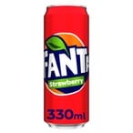 Buy Fanta Strawberry Carbonated Soft Drink Can 330ml in UAE