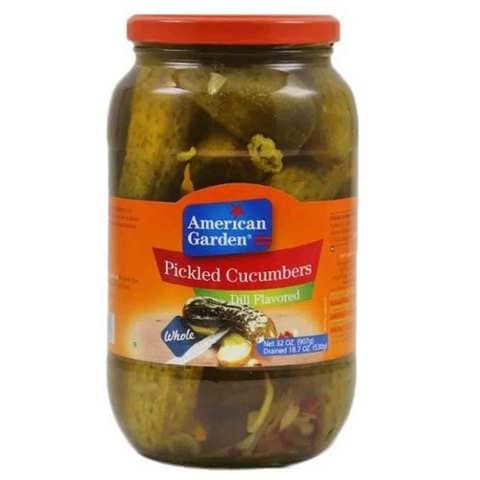 American Garden Pickles Cucumber Dill 907 Gram
