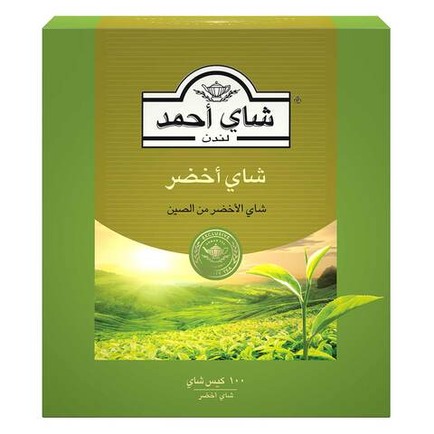 Buy Ahmad Tea - Green Tea - 1.5 x 100 Tagged Teabag in Saudi Arabia