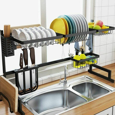 Brabantia Stylish Dish Drying Rack- Large, Dark Grey – KATEI UAE