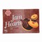 Kolson Jam Hearts Chocolate Cream with Jam Topping 6 Snacks Pack