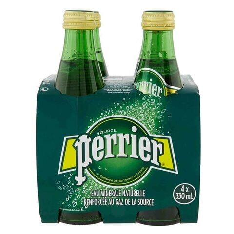 Buy Perrier Sparkling Mineral Water 330ml x4 in Kuwait