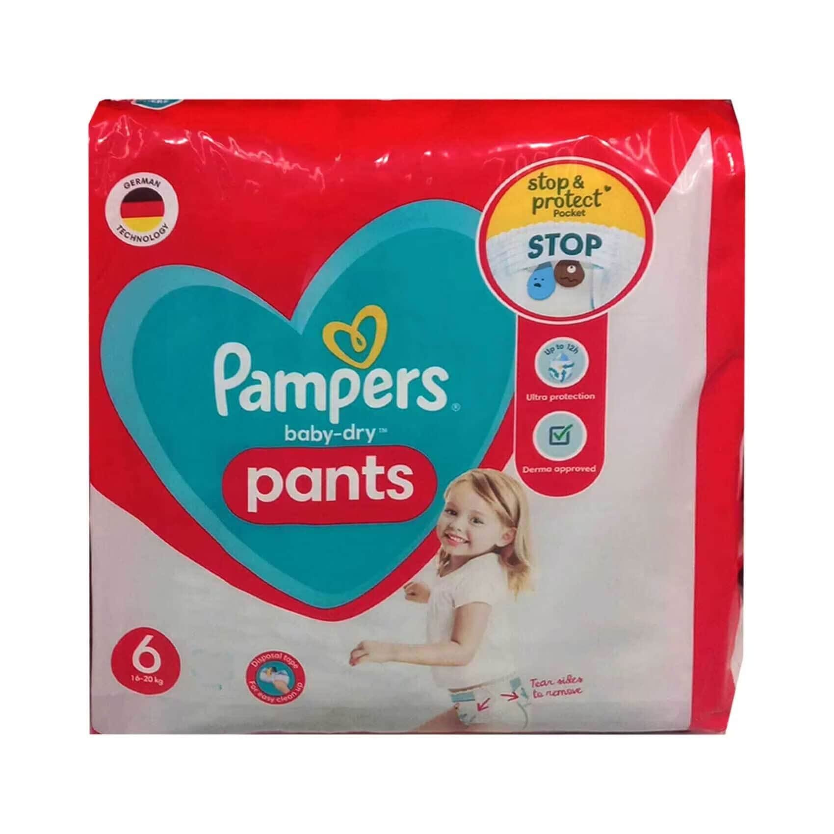 Buy Pampers Baby Dry Pants Size 6 16-20kg 66pants Online