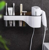 Toilet Multi-Functional Accessory/Hairdressing Storage Holder/Stand, Hair Dryer,Straightener Holder for Multipurpose