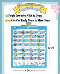 2-in-1 Arabic English Sound d Book Interactive Talking Book Early Educational Reading Toy for Toddlers Boys Girls