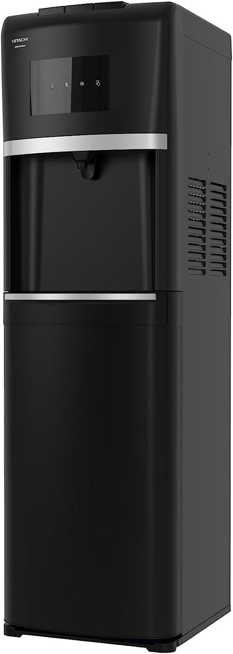 Hitachi Water Dispenser, Bottom Loading, Hot Cold And Ambient Temperature, Japanese Quality Floor Standing Water Cooler, Child Safety lock, Best For Home, Kitchen, Office &amp; Pantry, Black, HWD-B30000