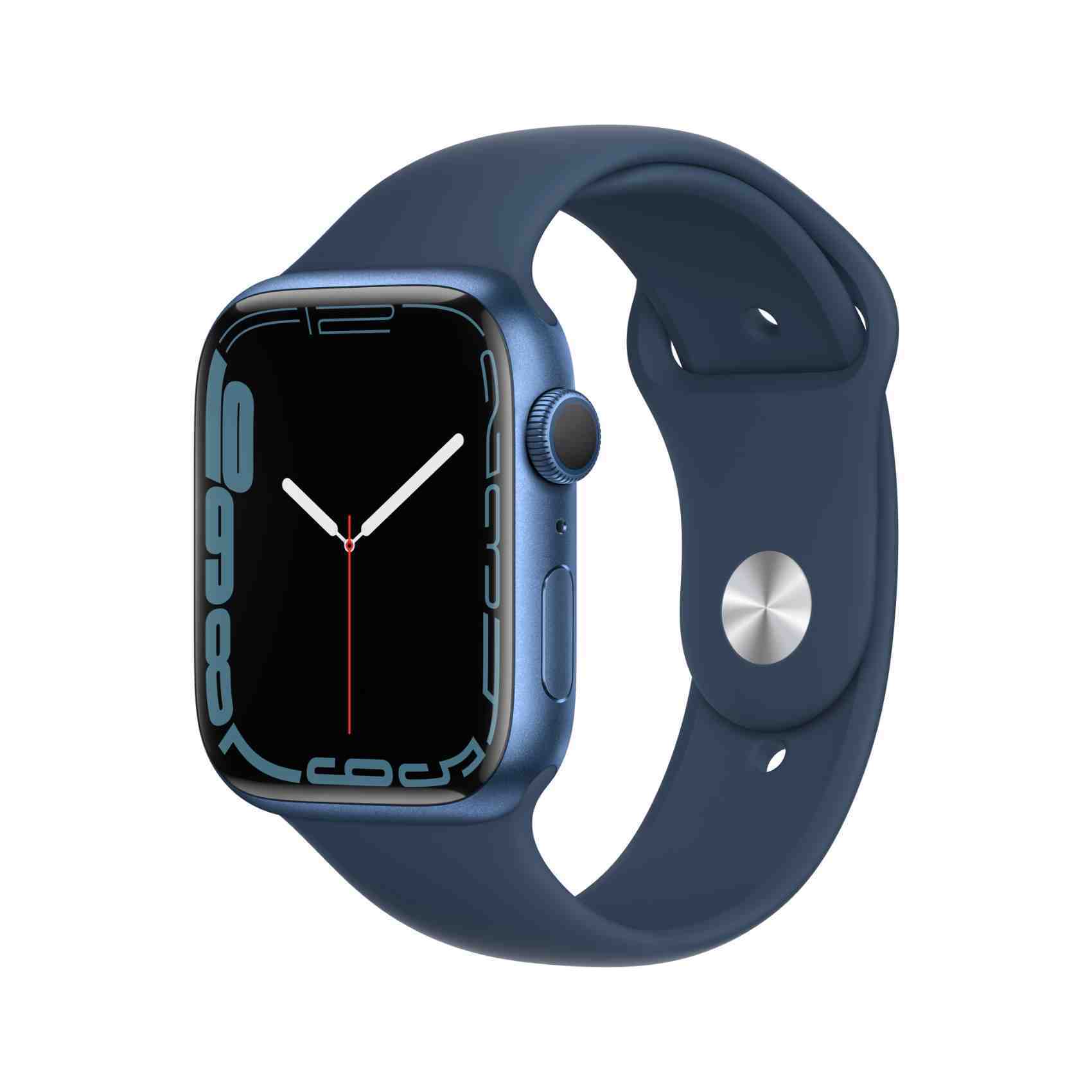 Buy Apple Watch Series 7 GPS, 41mm Blue Aluminium Case with Abyss Blue  Sport Band - Regular Online - Shop Smartphones, Tablets \u0026 Wearables on  Carrefour UAE