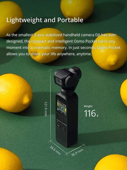 DJI Osmo Pocket Action Camera 4K, Black