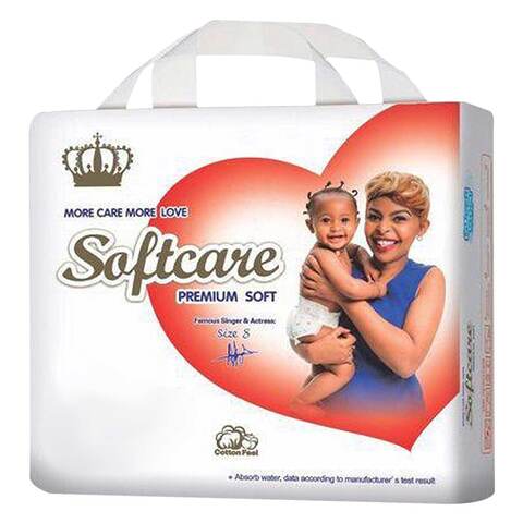 Softcare Premium Baby Diapers Jumbo Junior Size 8 52 Count 3-6 Kg