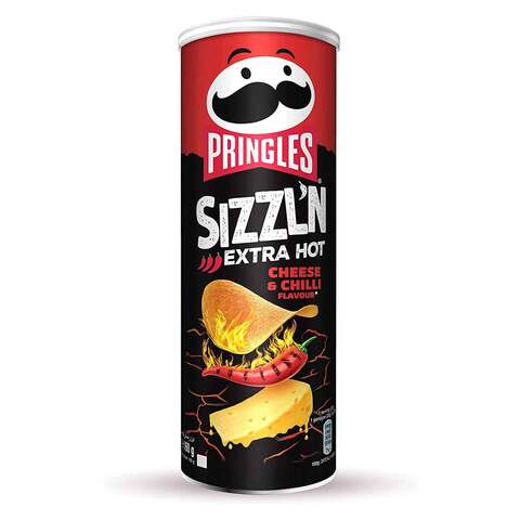 Buy Pringles Sizzl'n Cheese & Chilli 160g Online - Shop Food Cupboard ...