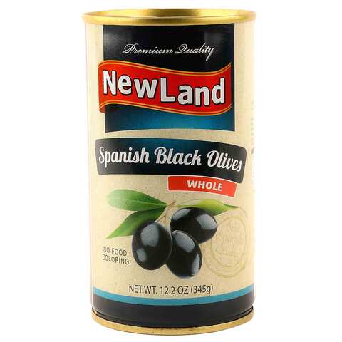 نيولاند زيتون أسود إسباني كامل 345 غرام