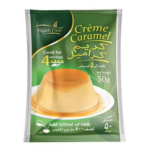 Buy Riyadh Food Cream Caramel Sachet 50g in Saudi Arabia