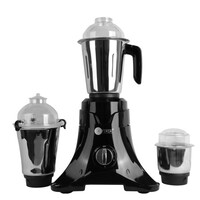 AFRA Japan Heavy-Duty Mixer Grinder, 3 In 1, Black Gloss Finish, Stainless Steel Jars &amp; Blades, Total Jar Capacity 2900ml, 750W, 18000 RPM Motor, G-Mark, ESMA, RoHS, And CB Certified