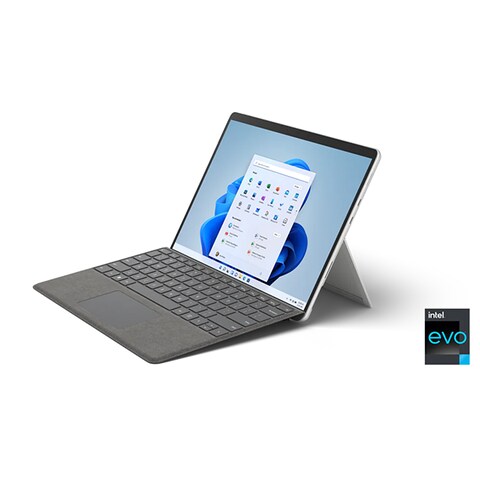 Microsoft Surface Pro 8 Laptop, Processor - I7, RAM - 16GB, Storage - 1TB-SSD, Operating System - Windows 10 Pro, Colour - Platinum, 1 Year Warranty