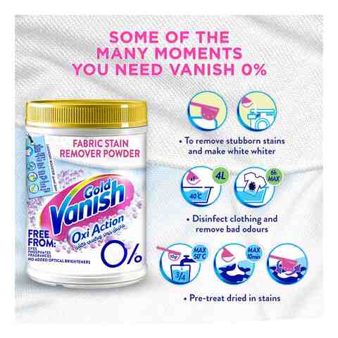 Vanish Gold Oxi Action Powder Fabric Stain Remover 450g