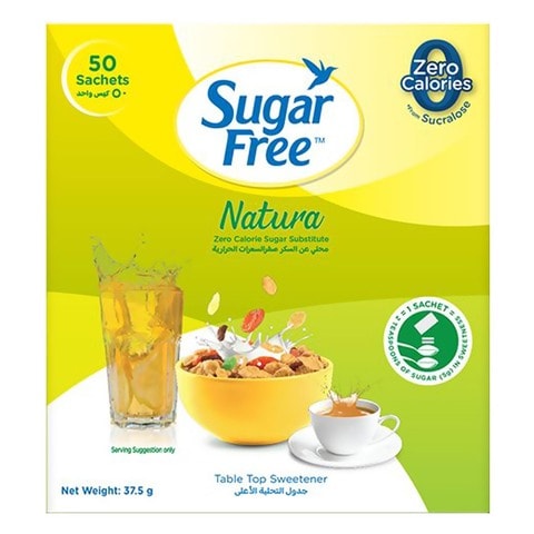 Sugar Free Natura Zero Calorie Sweetener 50 PCS