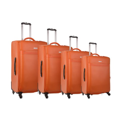 Orange luggage best sale