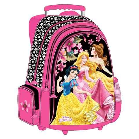 Disney Princess Themed Trolley Backpack Multicolour 18inch