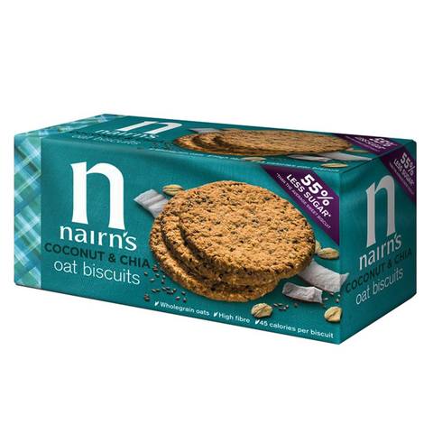 Nairn&#39;s Coconut And Chia Oat Biscuits 200g