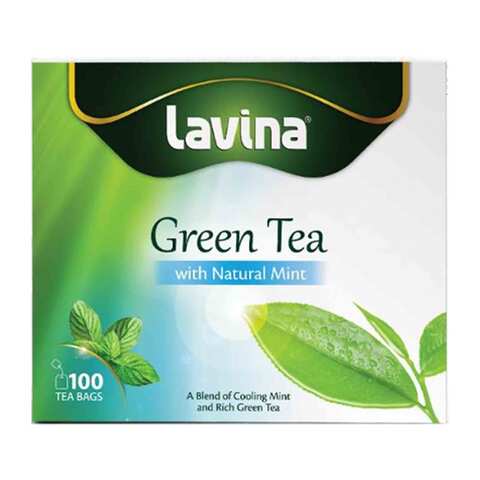 Lavina Pure Green Tea With Mint 100 Bag