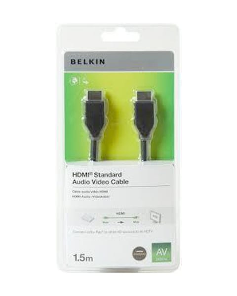 Belkin 1.5 Meter HDMI To HDMI Audio Video Cable Black