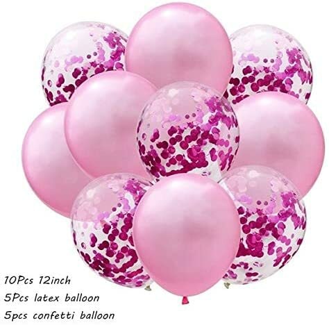 Buy Home Lux - Ballons & Accessories - 10Pcs Metal Latex Balloons Confetti  Balloon Set For Wedding Birthday Party Balloons Decoration Baby Shower  Helium Online - Shop Home & Garden on Carrefour UAE