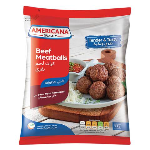 Buy Americana Beef Meatballs 1Kg in Saudi Arabia
