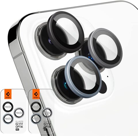 Spigen GLAStR EZ-Fit Optik PRO Camera Lens Screen Protector designed for iPhone 14 PRO and iPhone 14 Pro MAX (2022) - Zero One [2 PACK]