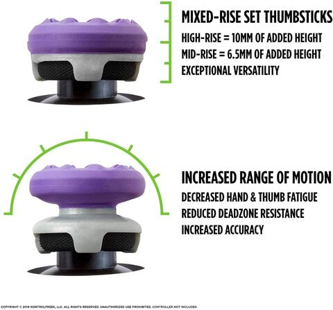 Buy Kontrolfreek FPS Freek Galaxy Purple For PS4 And PS5, Performance  Thumbsticks, 1 High-Rise, 1 Mid-Rise, Purple Online - Shop Electronics &  Appliances on Carrefour UAE