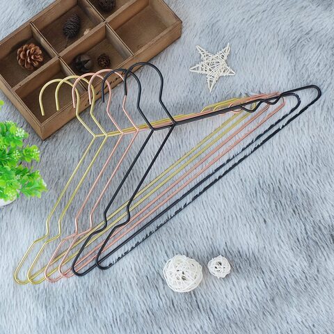 Golden Hangers Strong Metal Clothes Hangers For Closet, Space