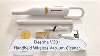 Deerma VC01 Max Lightweight Cordless Stick Handheld Vacuum Cleaner with Sweeping Mopping 12000Pa Powerful Suction 100W Brushless Motor, White