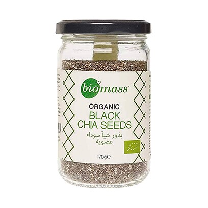 Biomass Organic Black Chia Seeds 170GR