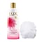 Lux soft touch body wash with silk essence and french roses + loofah 250 ml
