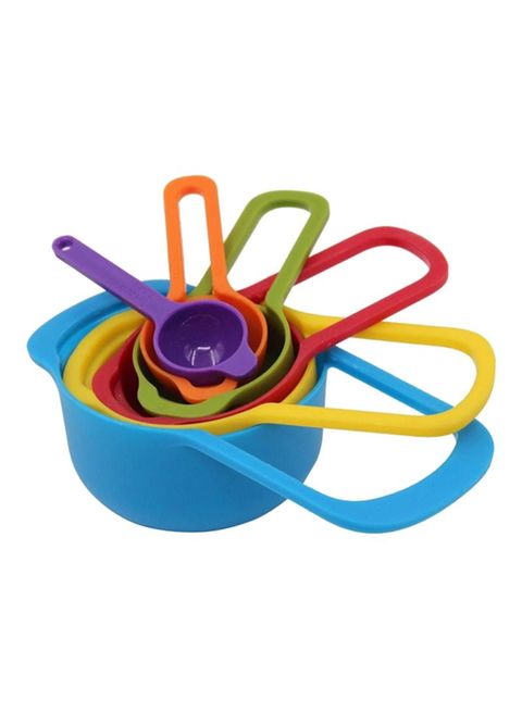 Generic 6-Piece Measuring Cup And Spoon Set Multicolour