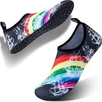 Doreen Water Sports Shoes for Women Men Quick Dry Aqua Socks Swim Barefoot Beach Swim fitness Shoes(Size:44 EU)