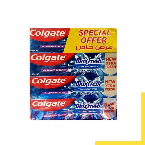 Colgate Toothpaste Maxi Cool 100mlx4&#39;s